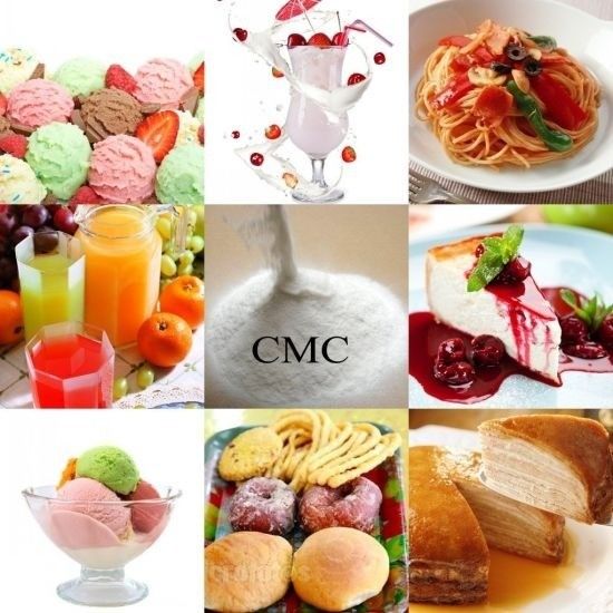 Bianco o giallo chiaro e carbossimetilcellulosa granulare di grado alimentare con viscosità 200-10000mpa.s